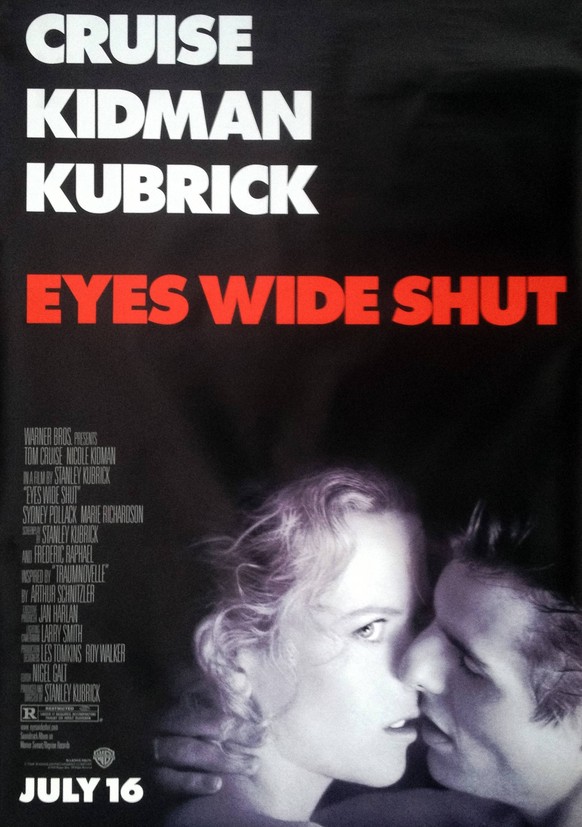 Eyes Wide Shut - US Poster 1999 Warner Bros. Tom Cruise, Nicole Kidman Hollywood CA USA PUBLICATIONxINxGERxSUIxAUTxONLY Copyright: xThexLegacyxCollectionx 32509_139THA
