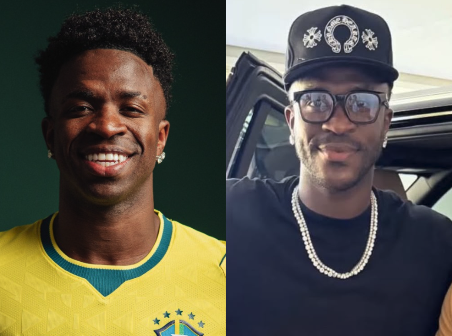 Vini Jr, avant et après.
