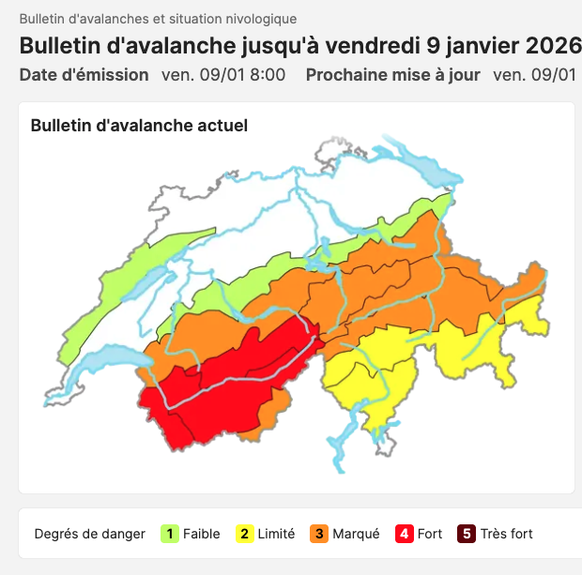 Neige: jusqu’à 50 centimètres attendus ce week-end en Romandie
Météo du week-end
Il tombera jusqu’à 50 centimètres de neige en Suisse romande