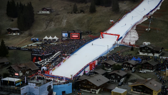 La bande blanche d'Adelboden ce week-end.