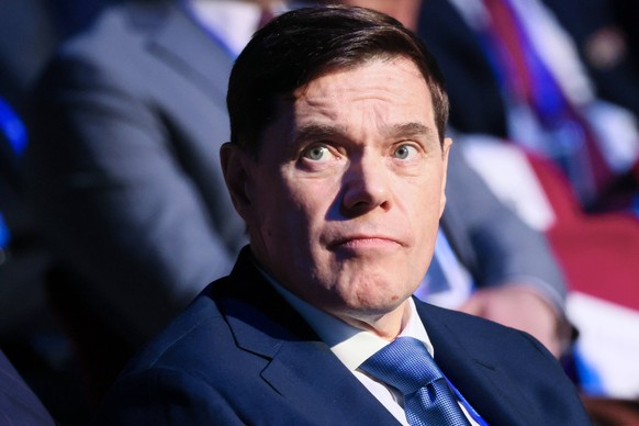 RUSSIA, MOSCOW - MARCH 26, 2026: Chairman of the Board of Directors at Severstal Alexey Mordashov attends the 35th Congress of the Russian Union of Industrialists and Entrepreneurs at the Russia Natio ...