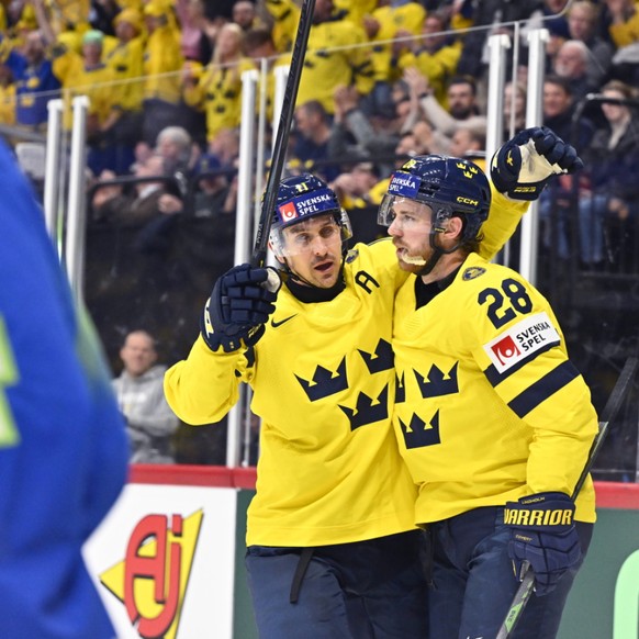 Elias Lindholm (28) a signé un triplé face à la Slovénie