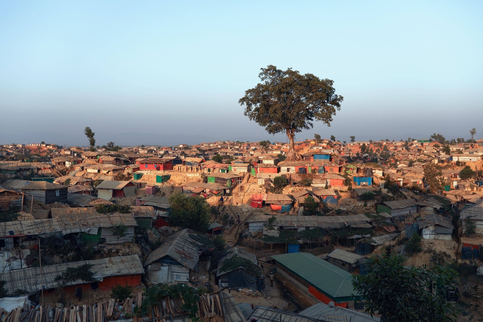February 12, 2019 - Cox S Bazar, Bangladesh - A landscape view in the Balukhali refugee camp cox s bazar Bangladesh on February 12, 2019. Cox S Bazar Bangladesh PUBLICATIONxINxGERxSUIxAUTxONLY - ZUMAn ...