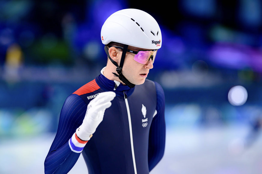 Mathieu Belloir lors de la mass start des JO.