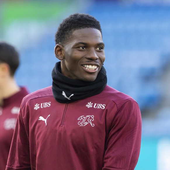 Breel Embolo, ici avec l'équipe de Suisse, a marqué peu après son entrée en jeu.