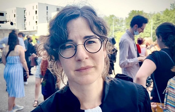 Les activistes du climat de Fribourg sont condamnés pour leur action du Black Friday 2019. Ici l&#039;avocate Marie-Pomme Moinat.