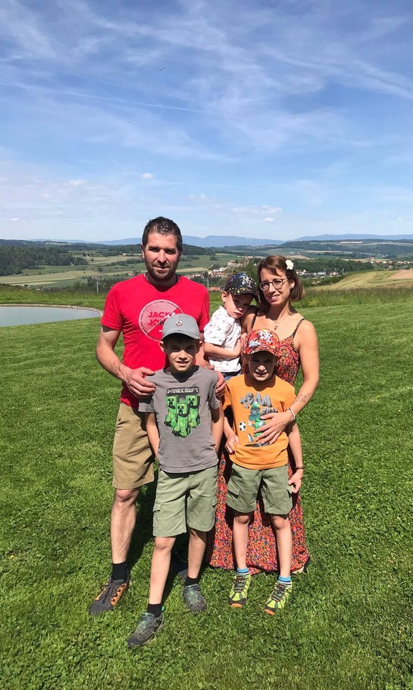 La famille Charrière, productrice d’oeufs dans le canton de Fribourg.