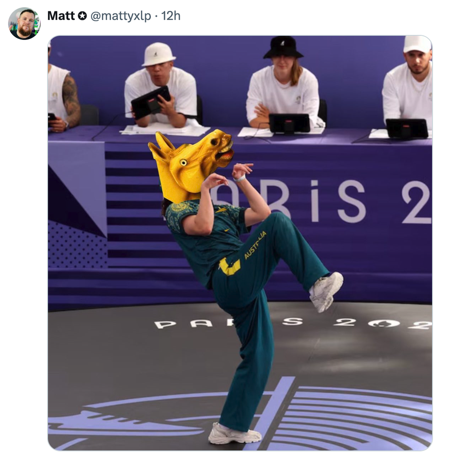 Capture d&#039;écran d&#039;un tweet sur X.