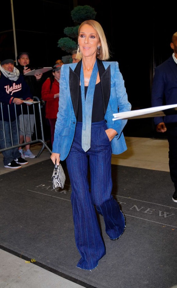 NEW YORK, NEW YORK - NOVEMBER 14: Celine Dion out and about on November 14, 2019 in New York City. (Photo by Jackson Lee/GC Images)