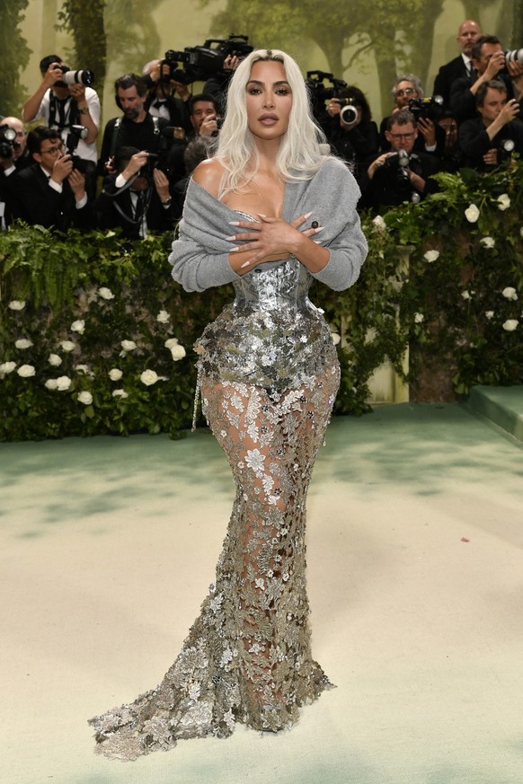 Kim Kardashian attends The Metropolitan Museum of Art's Costume Institute benefit gala celebrating the opening of the "Sleeping Beauties: Reawakening Fashion" exhibition on Monday, May ...
