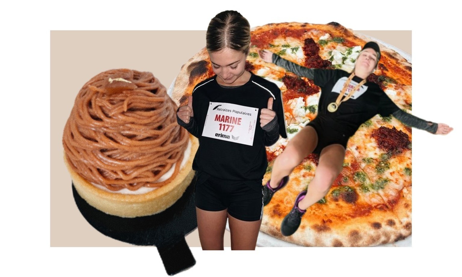 Entre deux pâtisseries, Gin tonic et parts de pizza, j'ai couru mon premier marathon. Ça n'a pas été qu'une partie de plaisir.