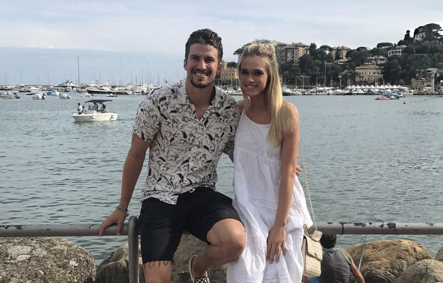 Roman Josi et sa compagne Ellie Ottaway.