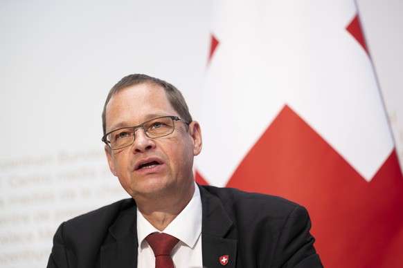 Urs Loher, Ruestungschef, spricht an einer Medienkonferenz ueber die Staerkung der Sicherheit und Verteidigung der Schweiz, am Mittwoch, 28. Januar 2026, im Medienzentrum Bundeshaus in Bern. (KEYSTONE ...