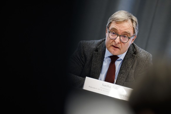 Sacha Zala, Professeur historien et President de la societe Suisse d&#039;histoire (SSH) s&#039;exprime lors d&#039;une conference de presse pour le lancement d&#039;un projet pilote portant sur l&#03 ...