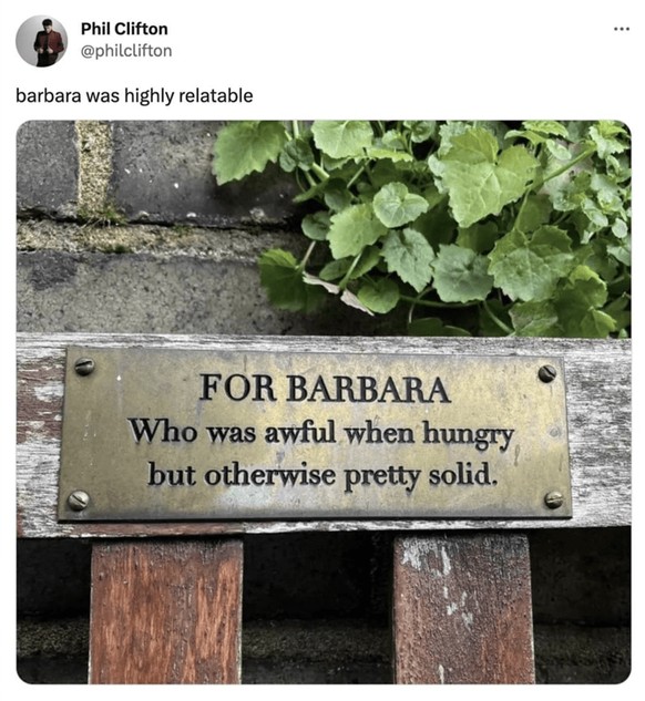 Hangry Memes: Barbara, die hungrig hässig war