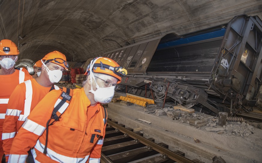 Les ouvriers CFF galèrent dans le Gothard