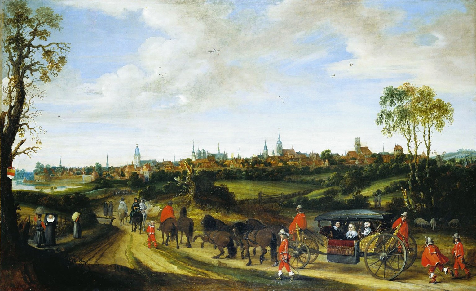 The entrance of Dutch envoy Adriaan Pauw into M�nster
*oil on canvas
*100 � 161,5 cm
*ca. 1646