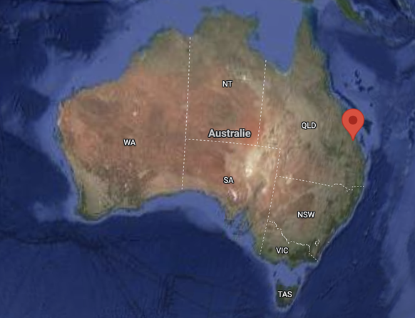Rockhampton est situé à l'est de l'Australie.