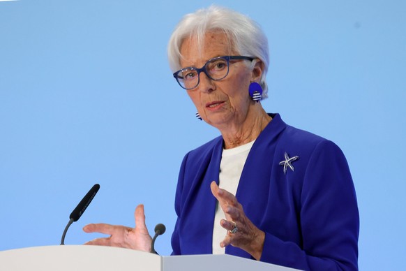 La présidente de la Banque centrale européenne (BCE), Christine Lagarde, s'est exprimée la semaine dernière lors d'une conférence de presse à Francfort.
