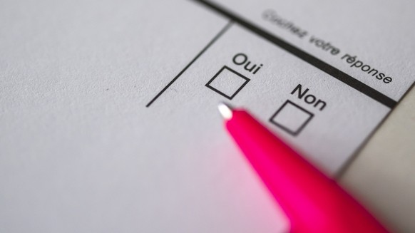 KEYPIX - Le materiel de vote (bulletin et enveloppe et fascicules explicatifs et positions) pour la votation federale sur une initiative populaire &quot;Pour une economie responsable respectant les li ...