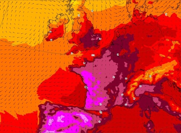 heat map weather europe
