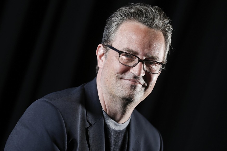 In this Tuesday, Feb. 17, 2015 photo, American actor Matthew Perry poses for a portrait in promotion of his role in the upcoming CBS network comedy series &quot;The Odd Couple&quot; in New York. The s ...
