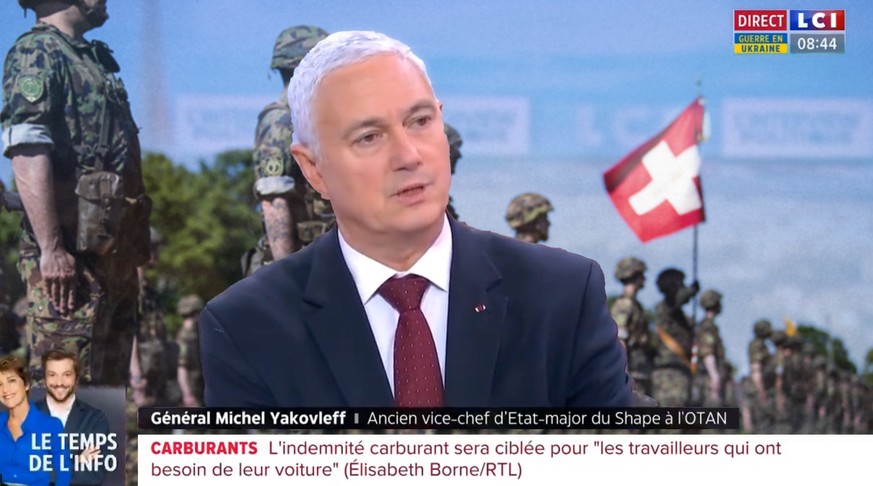 Ukraine: le général français Yakovleff admire l&#039;armée suisse