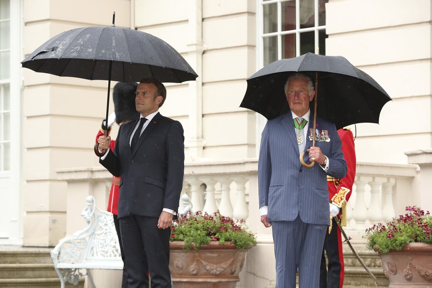 Encore prince à l'époque, le désormais roi Charles III avait accueilli le président français Emmanuel Macron en 2020.