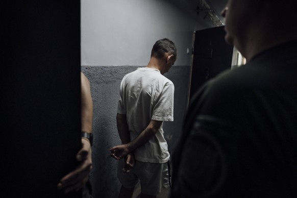- War in Ukraine - 22/08/2024 - Ukraine / Sumy - A Russian prisoner of war is released from his cell. Detainees can meet a psychologist, a doctor, but they are also subject to interrogations. Sumy Obl ...