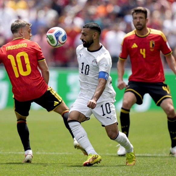 L'Egypte de Mohamed Salah (au centre) a fait trembler la Belgique