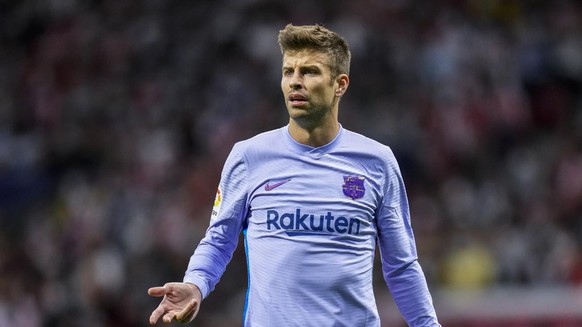 Gerard Piqué sous le maillot de Rakuten Barcelone.