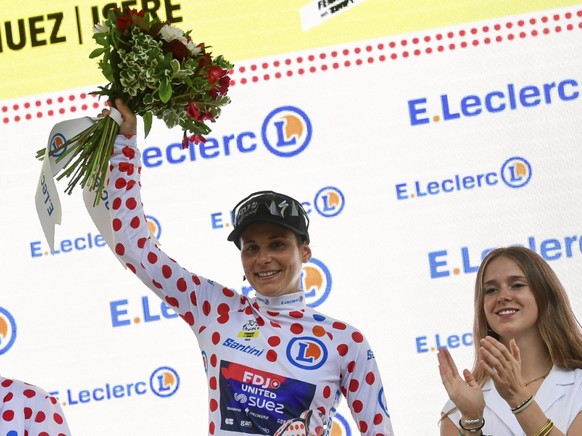 Elise Chabbey a conservé le maillot à pois