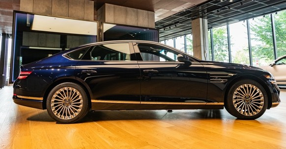 10e place: Genesis G80 Electrified (Hyundai). Note globale: 1,8 (électrique).