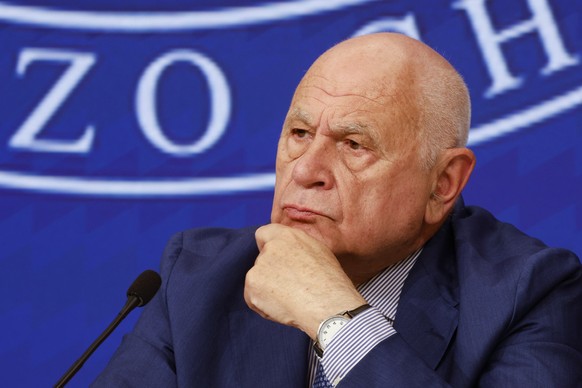 epa10693639 Italian Justice Minister Carlo Nordio during a press conference at the end of a cabinet meeting at Chigi Palace, Rome, Italy, 15 June 2023. EPA/FABIO FRUSTACI