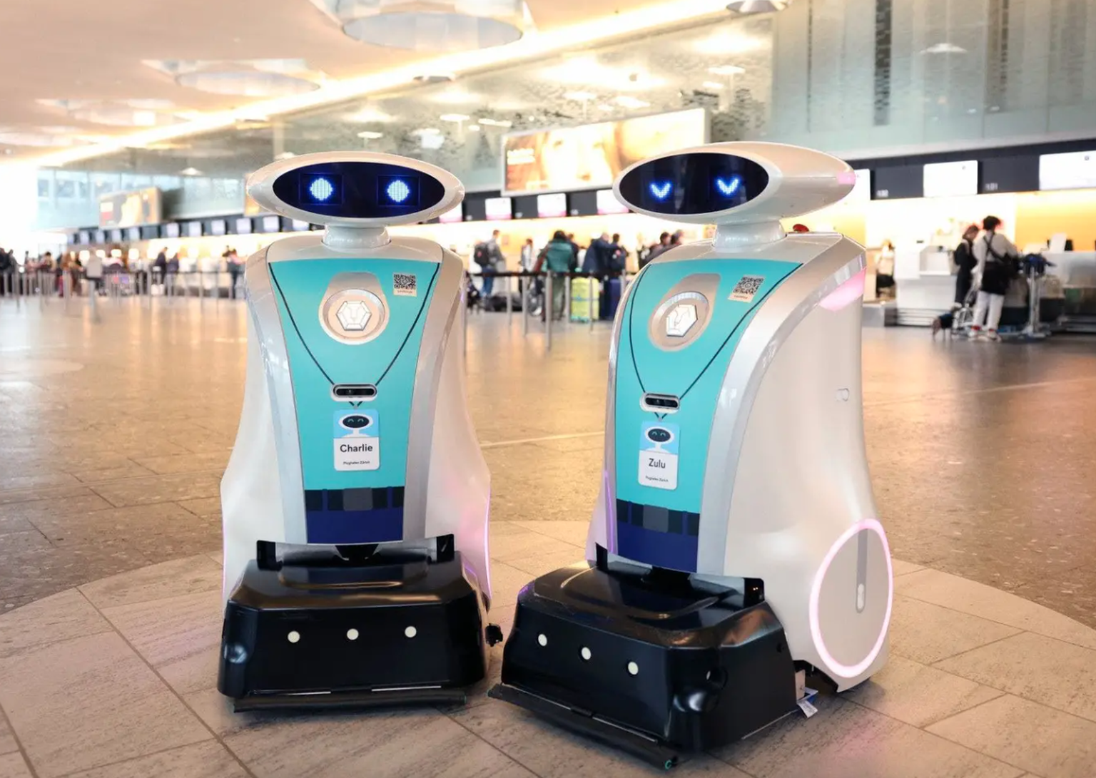 Robots nettoyeurs à l&#039;aéroport de Zurich