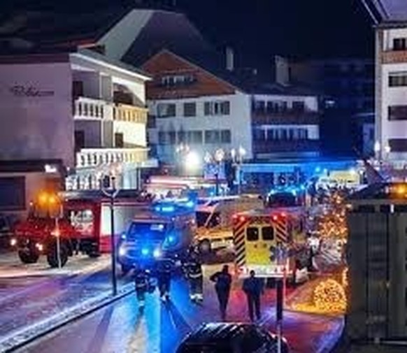 Crans-Montana, les ambulances lors de l'incendie