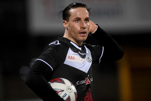 Lugano&#039;s player Mickael Facchinetti during the Super League soccer match FC Lugano against FC Vaduz, at the Cornaredo stadium in Lugano, Wednesday, February 03, 2021. (KEYSTONE/Ti-Press/Samuel Go ...