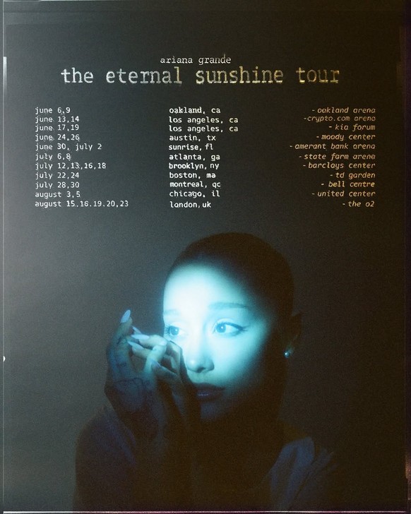 Annonce tournée Ariana Grande.