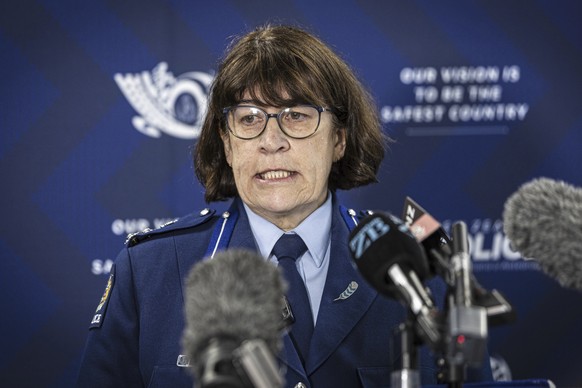 New Zealand Deputy Police Commissioner Jill Rogers addresses a press conference at the Hamilton station, New Zealand, Monday, Sept. 8, 2025. (Christel Yardley/Waikato Times via AP)
New Zealand Missing ...