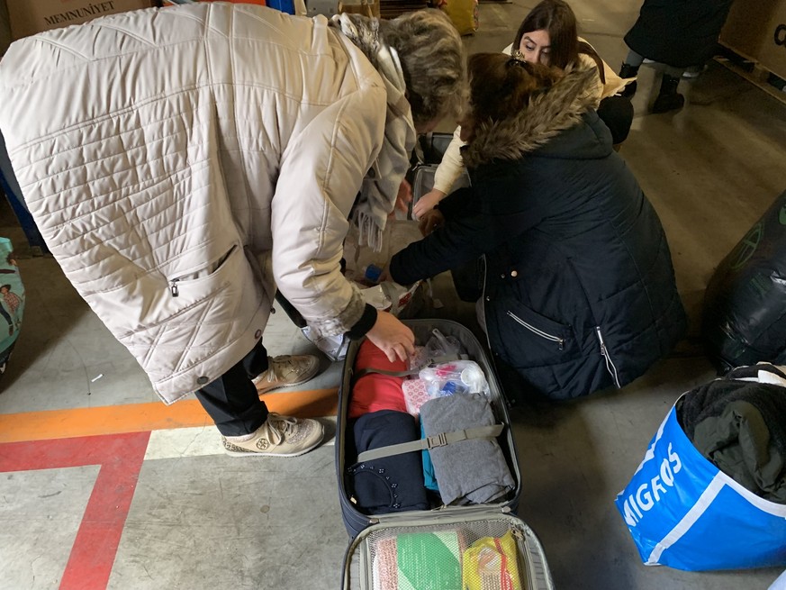 Jeudi 8 février dans des entrepôts de Meyrin (GE).