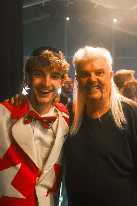 Ethan et Bernard Rappaz lors de la Swiss Mullet Cup
