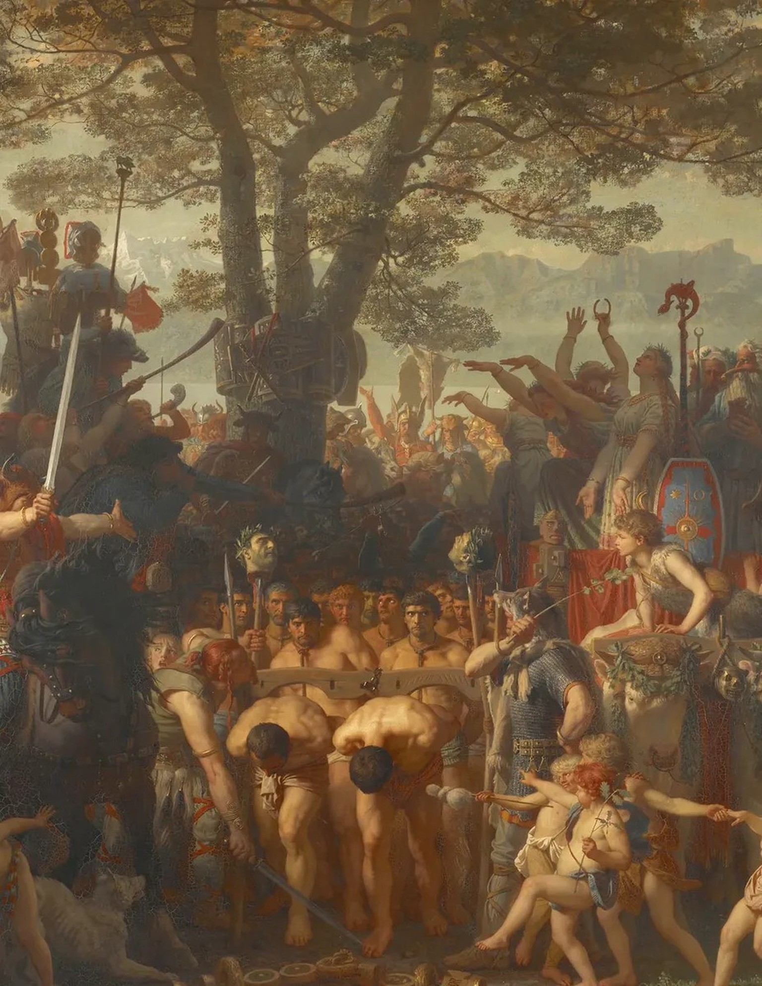 Charles Gleyre, «Les Romains passant sous le joug» ou «La bataille du Léman», 1858.
https://www.mcba.ch/collection/les-romains-passant-sous-le-joug-ou-la-bataille-du-leman/