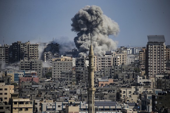 Une frappe israélienne contre Gaza.