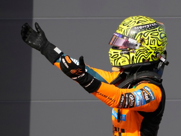 Lando Norris savoure sa victoire en Hongrie