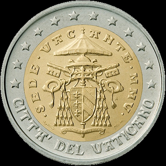 La pièce d&#039;Euro Sede Vacante de 2005