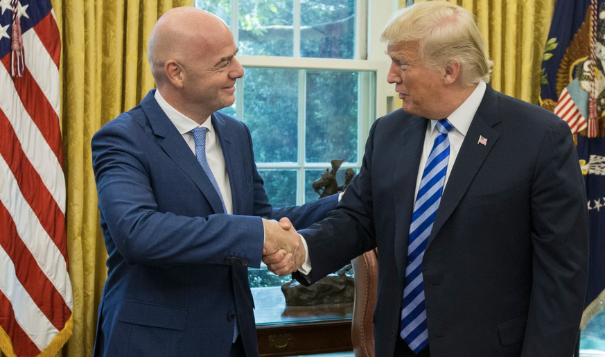 Le président de la Fifa Gianni Infantino et l&#039;ex-président des Etats-Unis Donald Trump se sont rencontrés à plusieurs reprises.