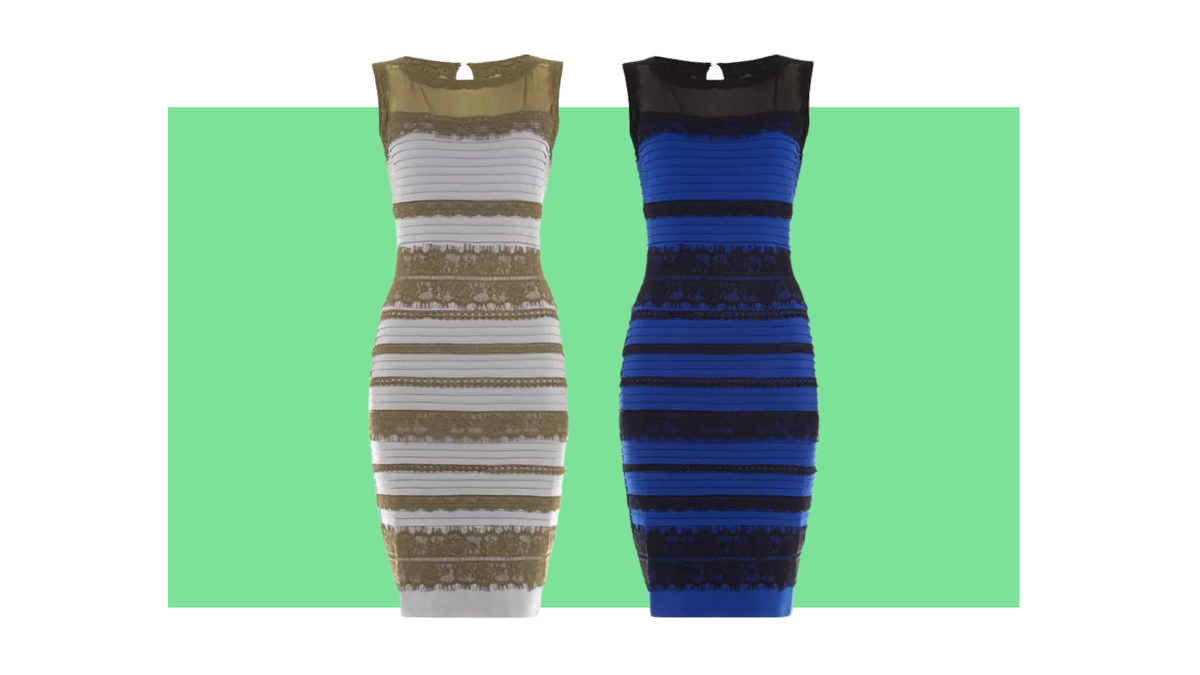 Illusion Cerveau Robe Bleu Et Noir Test De Perception Des Couleurs De La  Robe