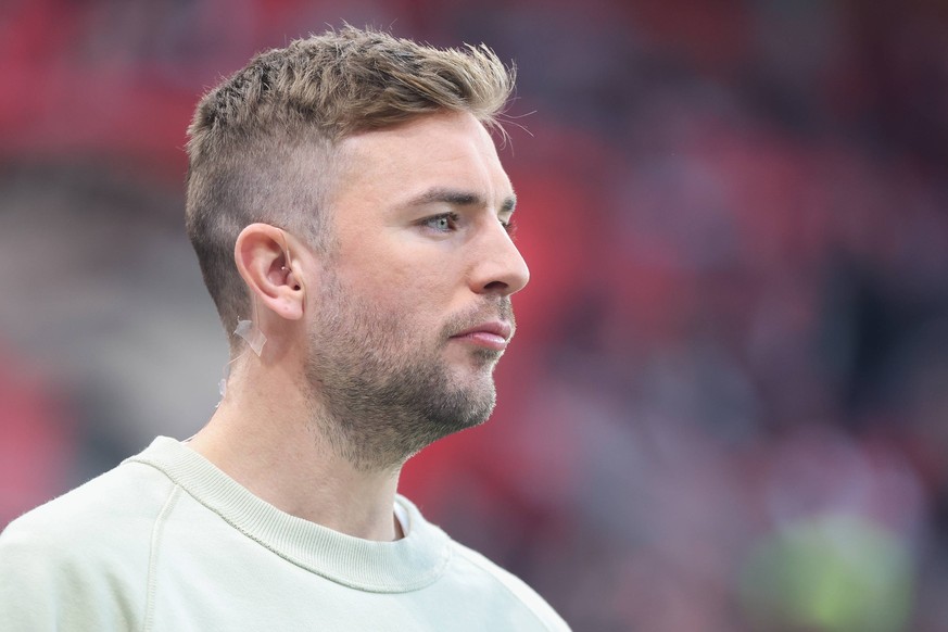 Fu�ball DFB Pokal - Bayer 04 Leverkusen - FC Bayern M�nchen am 22.04.2026 in der BayArena in Leverkusen TV Experte Christoph Kramer *** Soccer DFB Cup Bayer 04 Leverkusen FC Bayern Munich on 22 April  ...