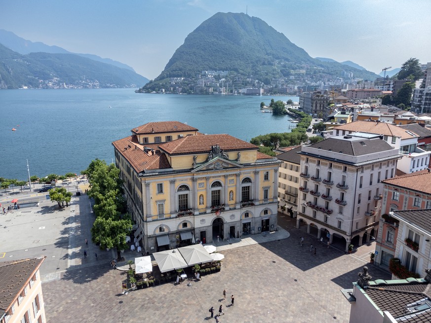 Vue sur Lugano, où se tiendra la conférence sur l'Ukraine les 4 et 5 juillet prochains.