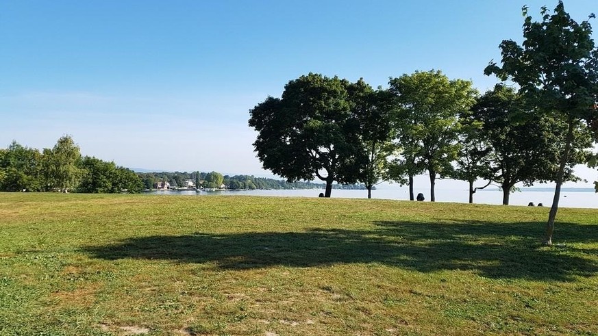 L&#039;eau est dangereuse sur deux plages Genevoises populaires. Ici le Vengeron.